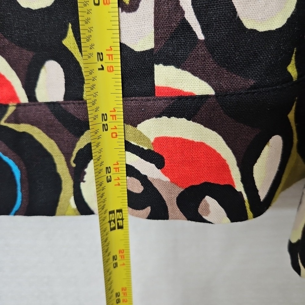 RQT Lightweight Linen Rayon Jacket Women's Sz Large Twee Artsy Hippie Retro - Picture 8 of 11